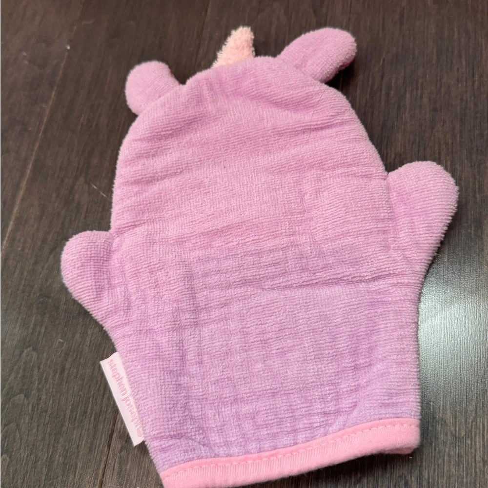 NWOT Stephen Joseph Unicorn Bath Mitt for Kids - Pink & Purple Baby Toddler